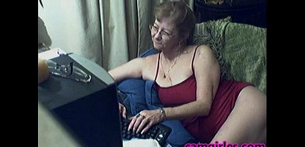  Lovely Granny with Glasses Free Webcam Porn Video